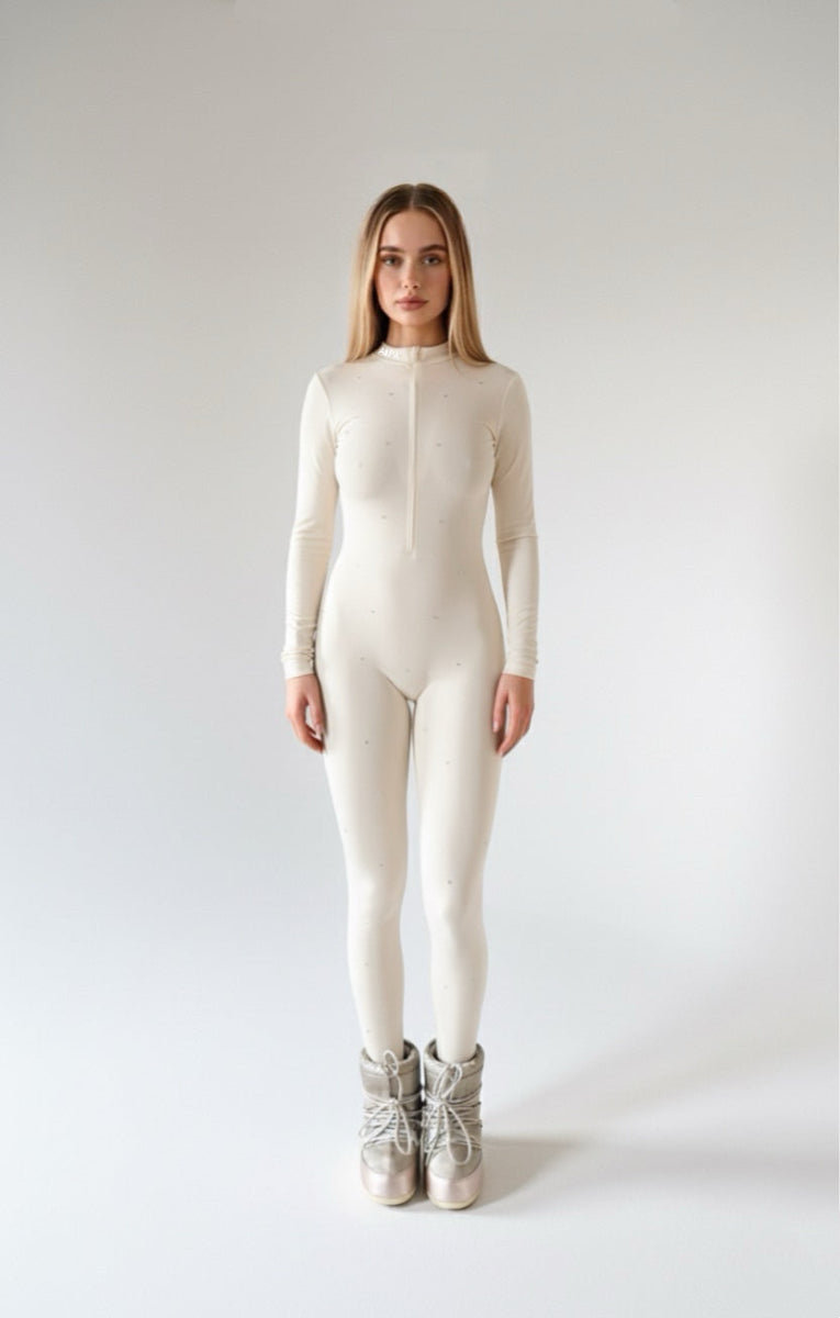 Signature rhinestones ivory