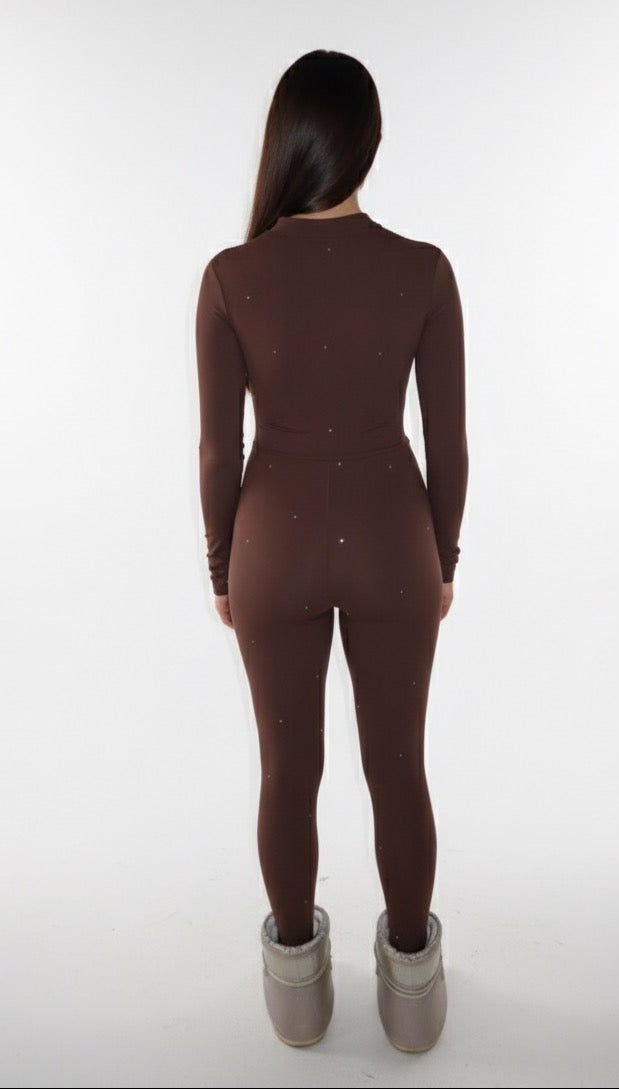 Signature rhinestones cacao